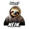 Faultier witziger Spruch Feiern