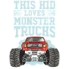 This kid loves monster trucks