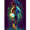 Shining football star