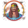60s 70s Costume Groovy Hippie