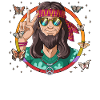 60s 70s Costume Groovy Hippie