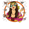 60s 70s Costume Groovy Hippie