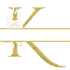 Personalisierter goldener K-Brief