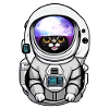 chat astronaute dans l espace