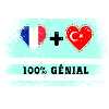 Flag France and Turkey 100% awesome