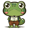 Funny little frog