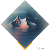 Lonely Mountain on Ocean