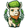 Doux Lama de la Saint-Patrick