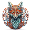 Foxmandala Süßer Fuchs Mandala Stil