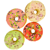 Farbenfrohe Donuts