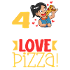 Ich bin 4 - Mädchen Pizza