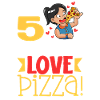 Ich bin 5 - Mädchen Pizza