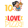 I'm 10 - Girl Pizza