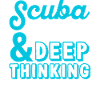 Funny diving marine biologist