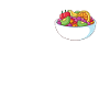 Funny fruit salad design