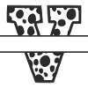Letter V custom cow pattern
