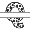 letter Q custom cow pattern