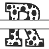 Letter R custom cow pattern