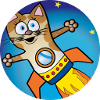 Chat fusée