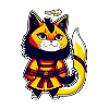 Traditionel Manga Anime Samurai Kat