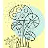 Mushroom, minimalist nature