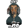 Dackel Spruch Ich