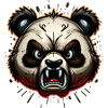 Wütender Panda