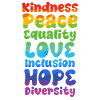 Inclusion Acceptance Kindness Solidarity