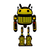Android Mülleimer Roboter