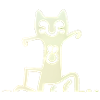 Light dancing cat