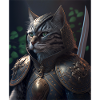 Chat guerrier