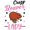 Crazy Beaver lady beaver woman