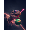 Dinosaure dans l'espace