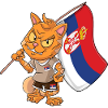 Serbia Fan Cat