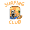 Surf Club with skeleton