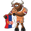 Serbie Fan Taureau