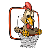 Chicken Dunking Basketball