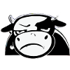 Dub the grumpy cow
