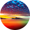 Sunset over the sea