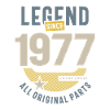 Legend Since 1977 46 birthday