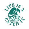 LIFE IS A WAVE CATCH IT