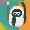 Sloth in abstract art
