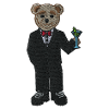Un ours fumant