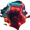 Grizzly Mecha Cool with a Cyborg Steampunk style