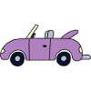Purple convertible