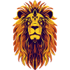 Lion's head mandala