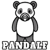 Pandalf Panda funny alien