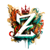 Graffiti Buchstabe Z mit👑