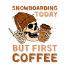 Coffee Snowboarding skeleton
