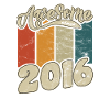 2016 Anniversaire Génial depuis Retro